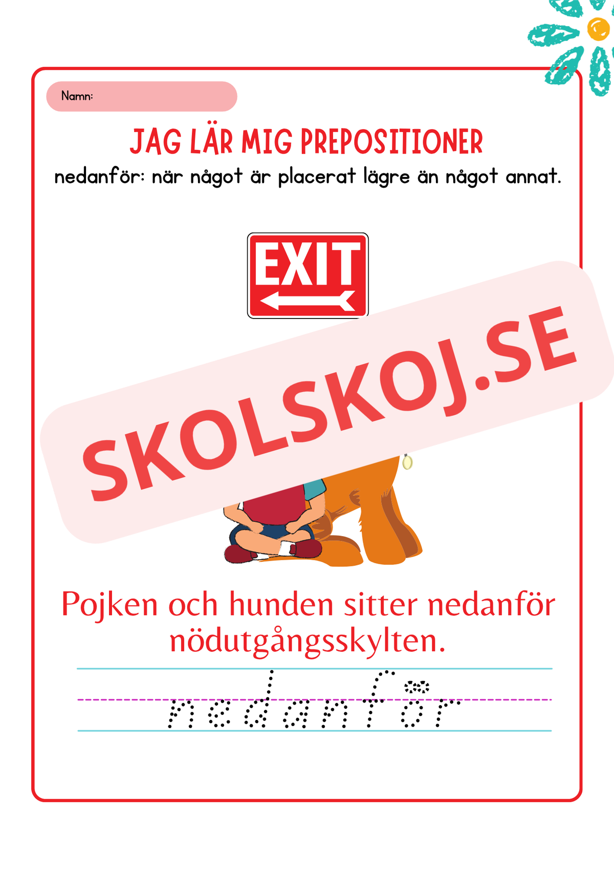 Jag lär mig prepositioner - Häfte