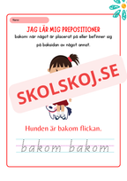 Jag lär mig prepositioner - Häfte