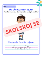 Jag lär mig prepositioner - Häfte