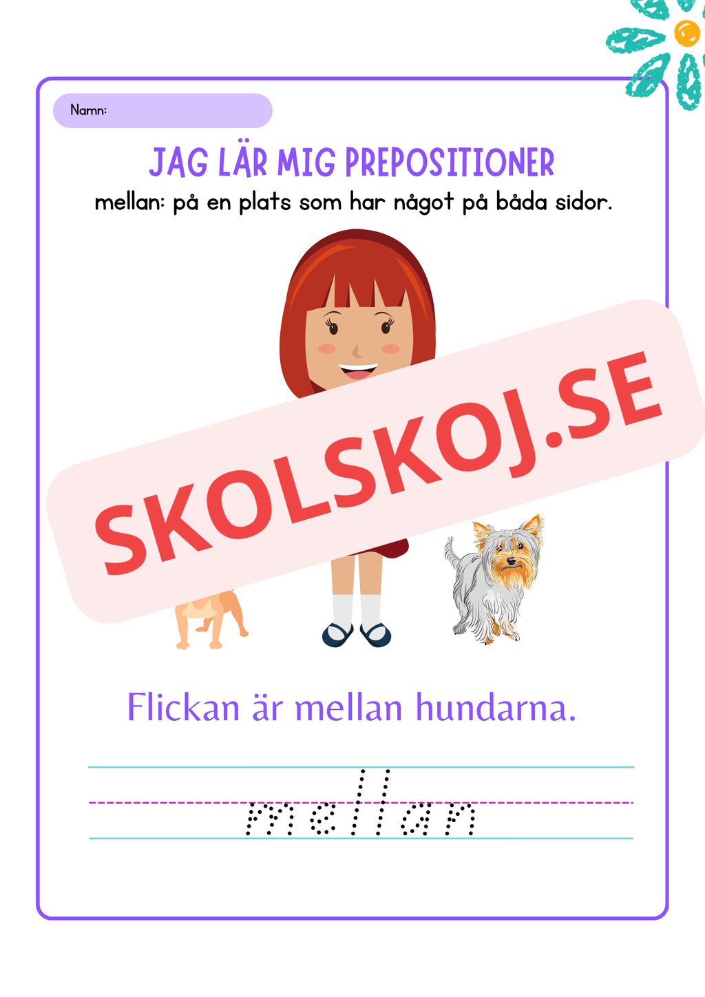 Jag lär mig prepositioner - Häfte