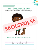 Jag lär mig prepositioner - Häfte