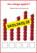 Jag lär mig räkna 0 - 10 - Förskola - Årskurs 1
