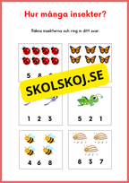 Jag lär mig räkna 0 - 10 - Förskola - Årskurs 1