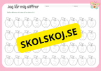 Jag lär mig siffror 0 - 10 - Häfte