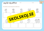 Jag lär mig siffror 0 - 10 - Häfte
