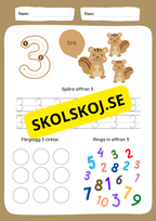 Jag lär mig siffror 1 - 10