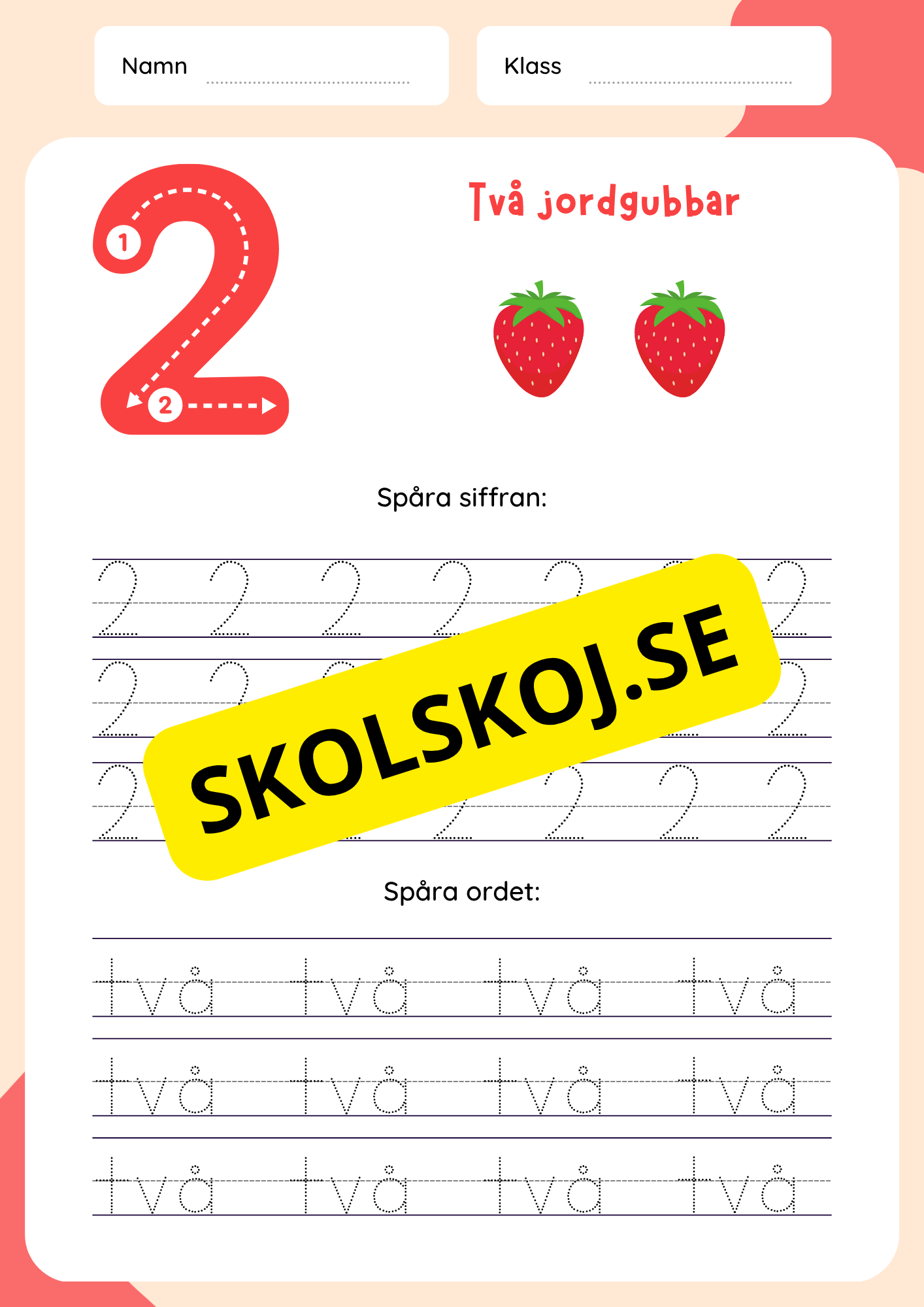 Jag lär mig siffror 1–10