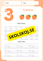 Jag lär mig siffror 1–10