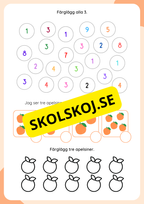 Jag lär mig siffror 1–10