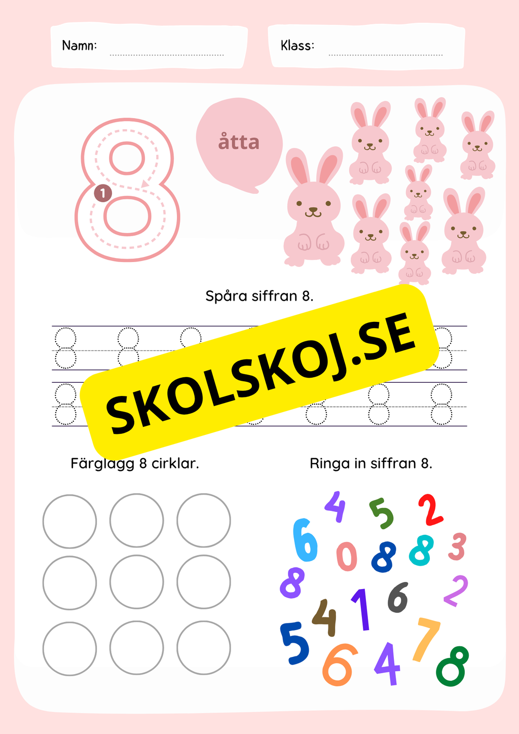 Jag lär mig siffror 1 - 10
