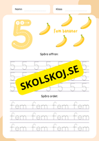 Jag lär mig siffror 1–10