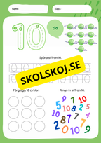 Jag lär mig siffror 1 - 10