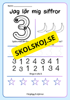 Jag lär mig siffror 1 - 10