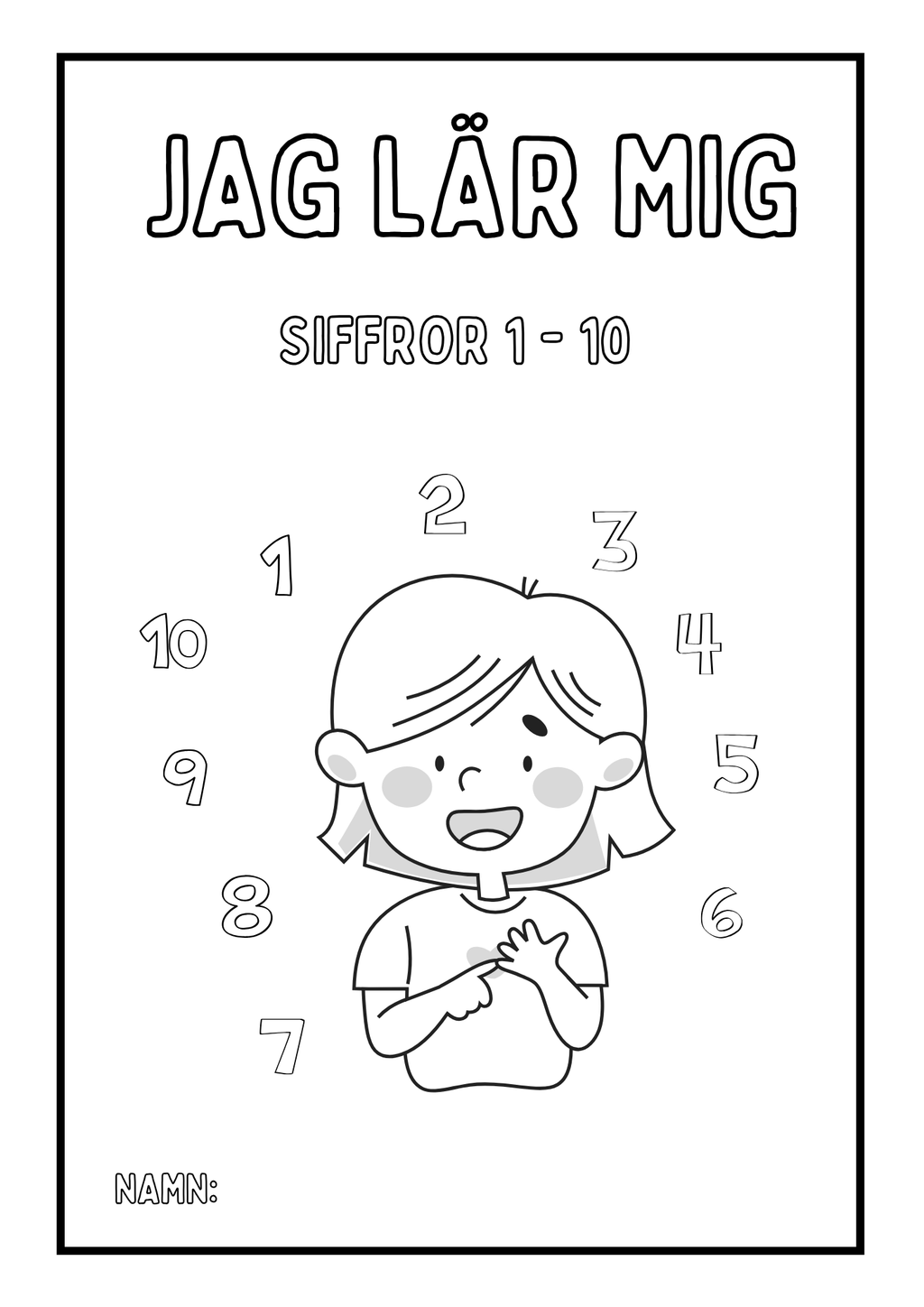 Jag lär mig siffror 1 - 10