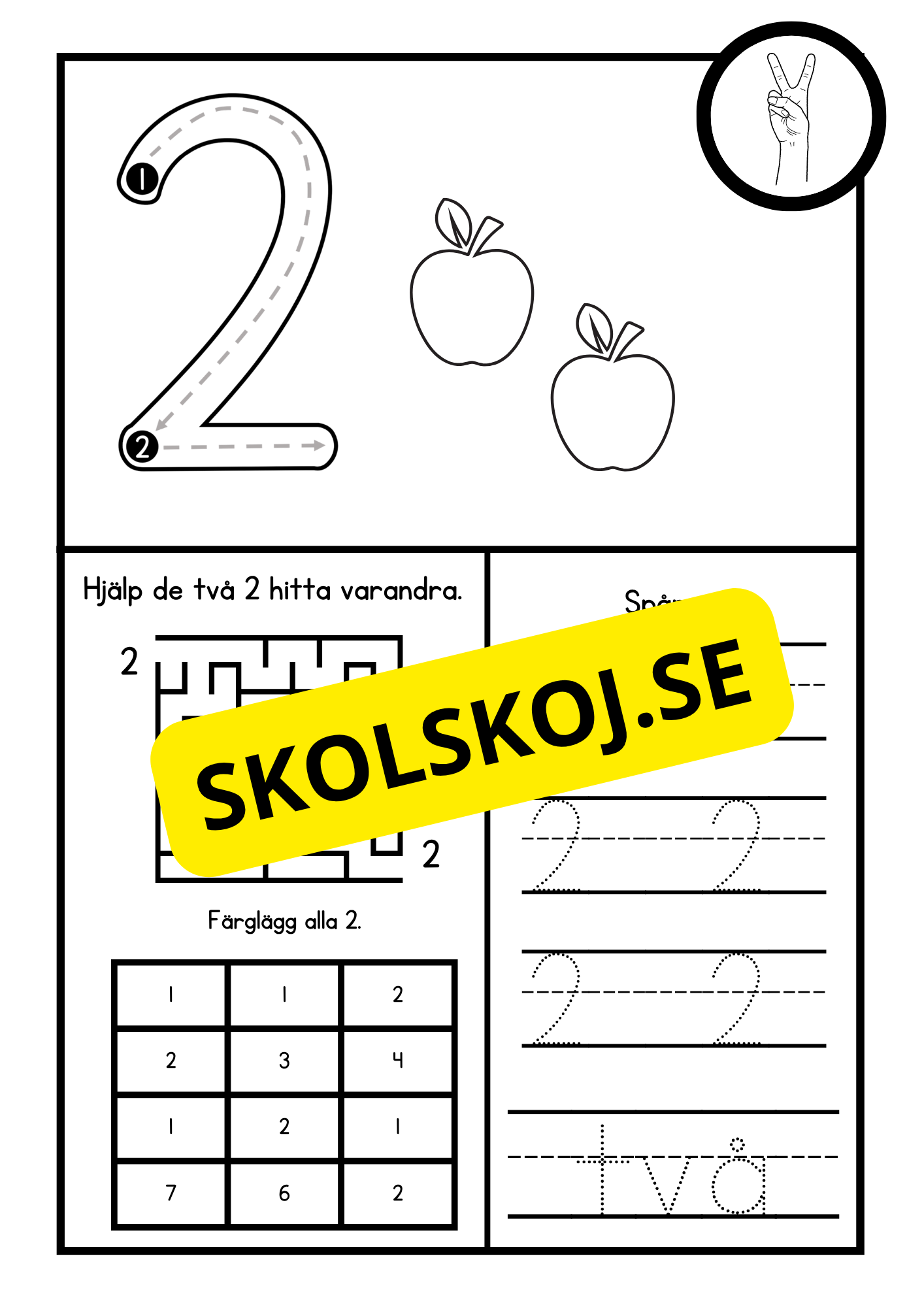 Jag lär mig siffror 1 - 10