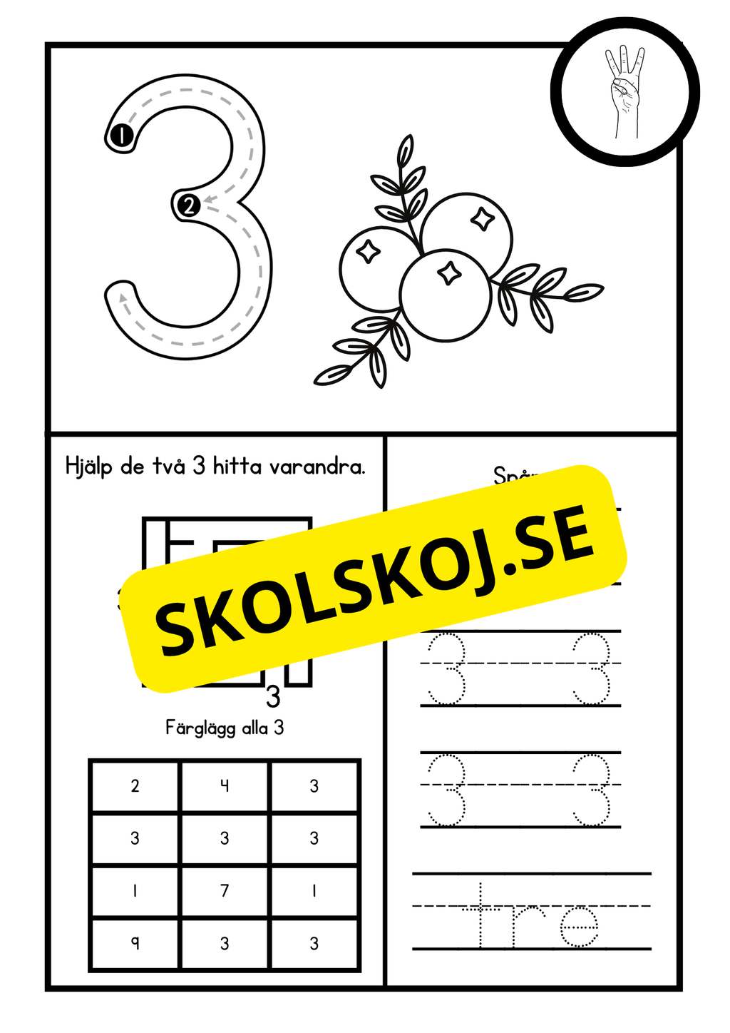 Jag lär mig siffror 1 - 10