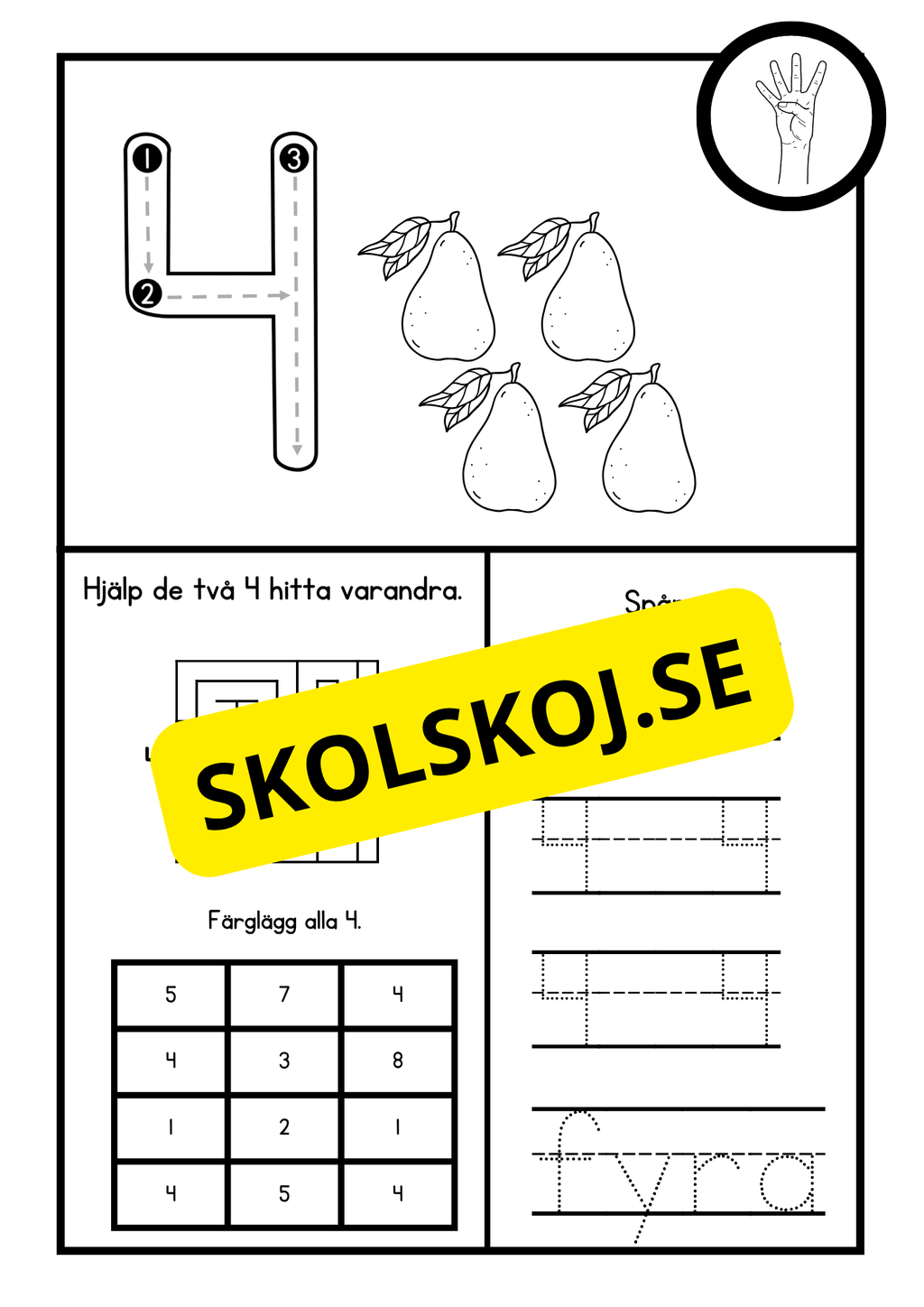 Jag lär mig siffror 1 - 10
