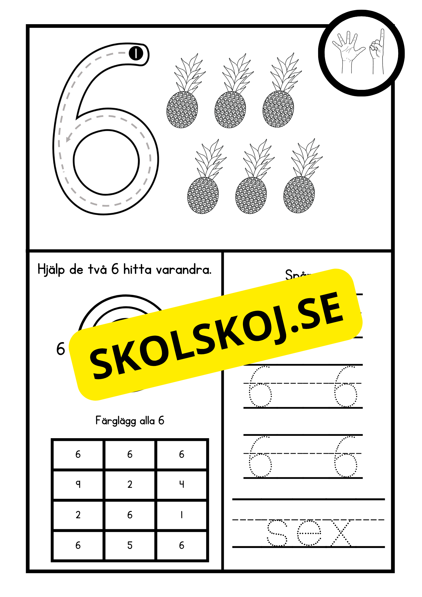 Jag lär mig siffror 1 - 10