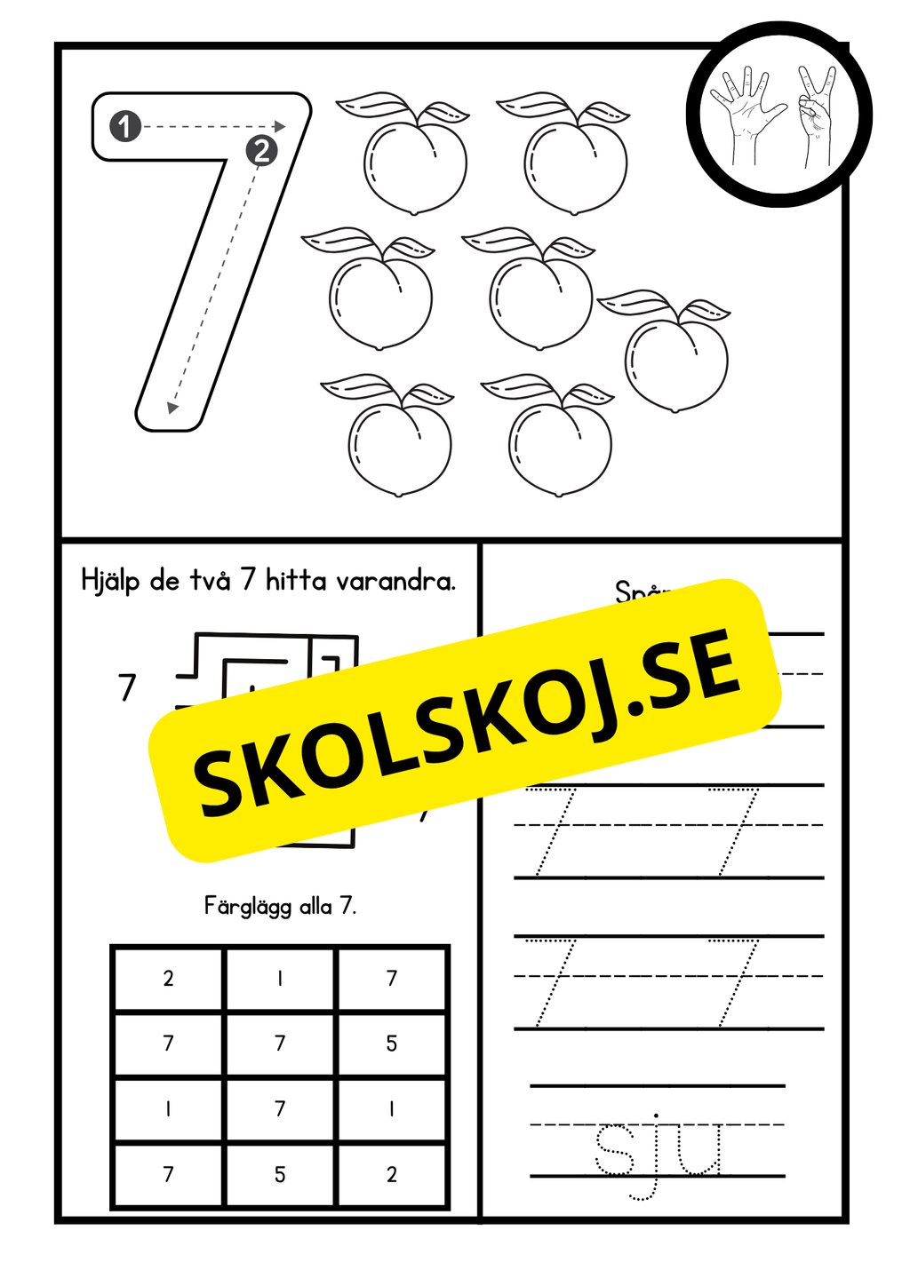 Jag lär mig siffror 1 - 10
