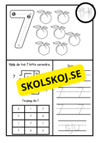 Jag lär mig siffror 1 - 10