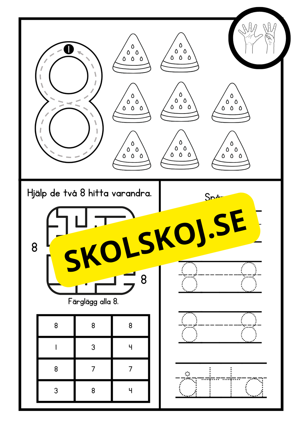 Jag lär mig siffror 1 - 10
