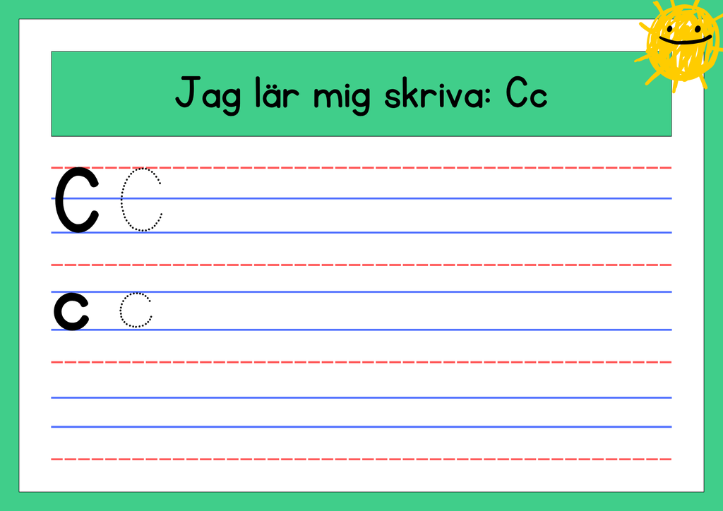 Jag lär mig skriva - A - Ö