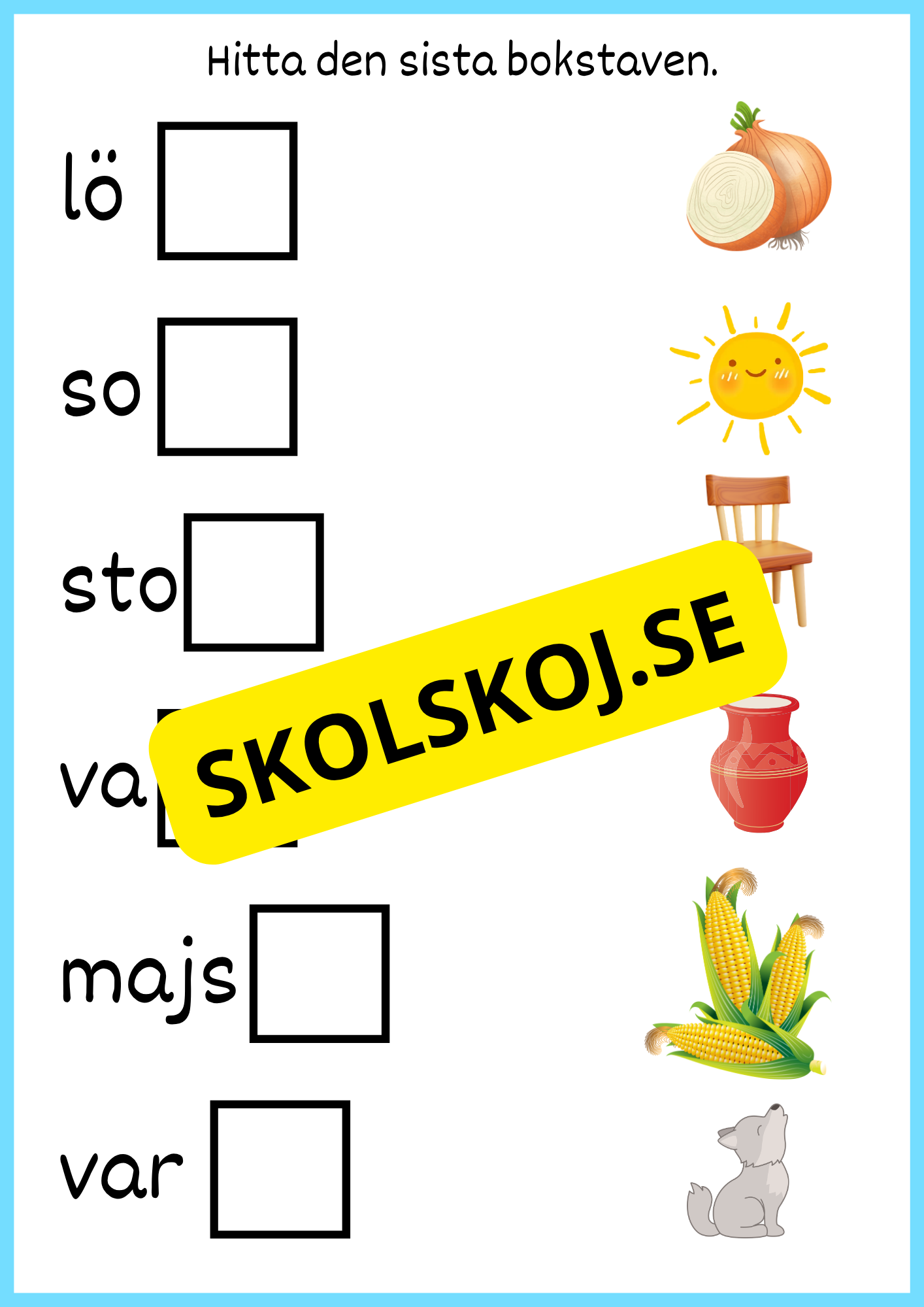 Jag lär mig skriva