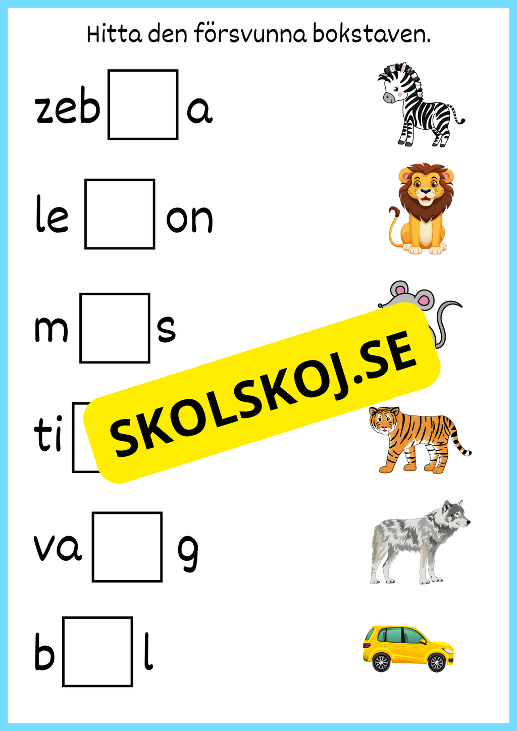 Jag lär mig skriva