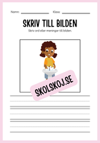 Jag lär mig skriva - Tema personlig hygien (24 sidor)