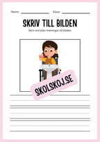 Jag lär mig skriva - Tema personlig hygien (24 sidor)