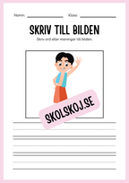 Jag lär mig skriva - Tema personlig hygien (24 sidor)