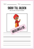 Jag lär mig skriva - Tema personlig hygien (24 sidor)