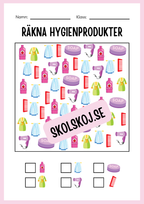 Jag lär mig skriva - Tema personlig hygien (24 sidor)