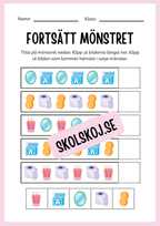 Jag lär mig skriva - Tema personlig hygien (24 sidor)