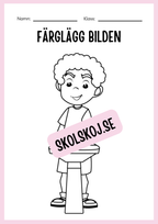 Jag lär mig skriva - Tema personlig hygien (24 sidor)