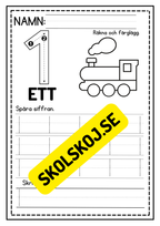 Jag lär mig skriva siffror 0 - 10