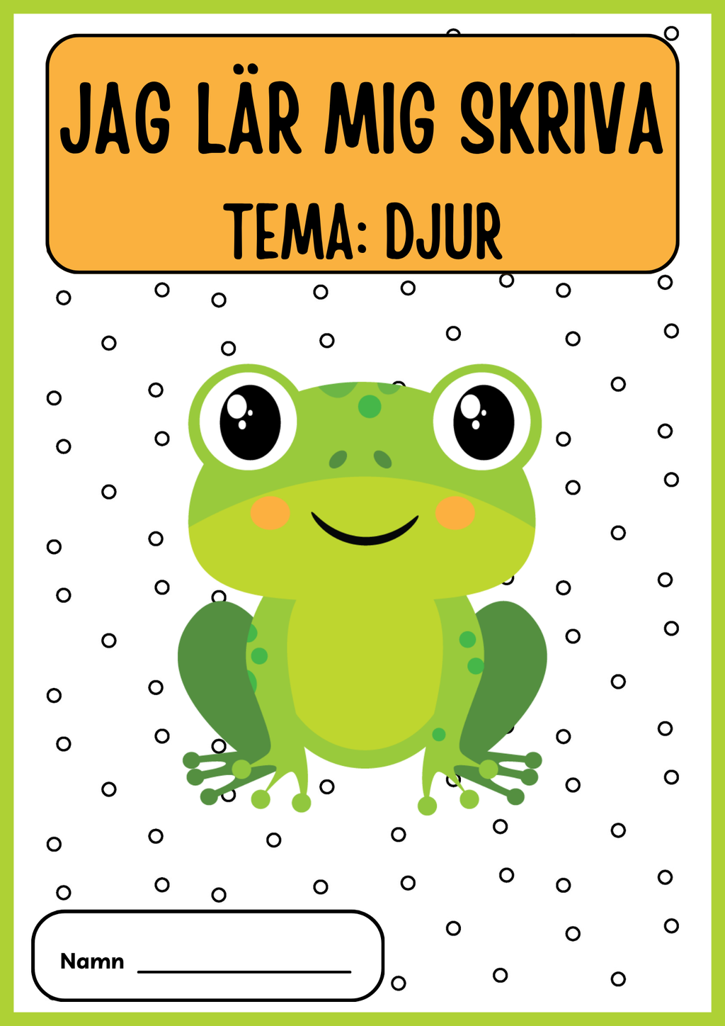 Jag lär mig skriva - Tema djur (33 sidor)