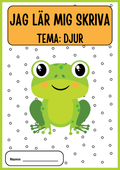 Jag lär mig skriva - Tema djur (33 sidor)