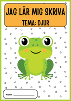 Jag lär mig skriva - Tema djur (33 sidor)