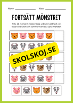 Jag lär mig skriva - Tema djur (33 sidor)
