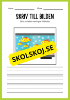 Jag lär mig skriva - Tema djur (33 sidor)