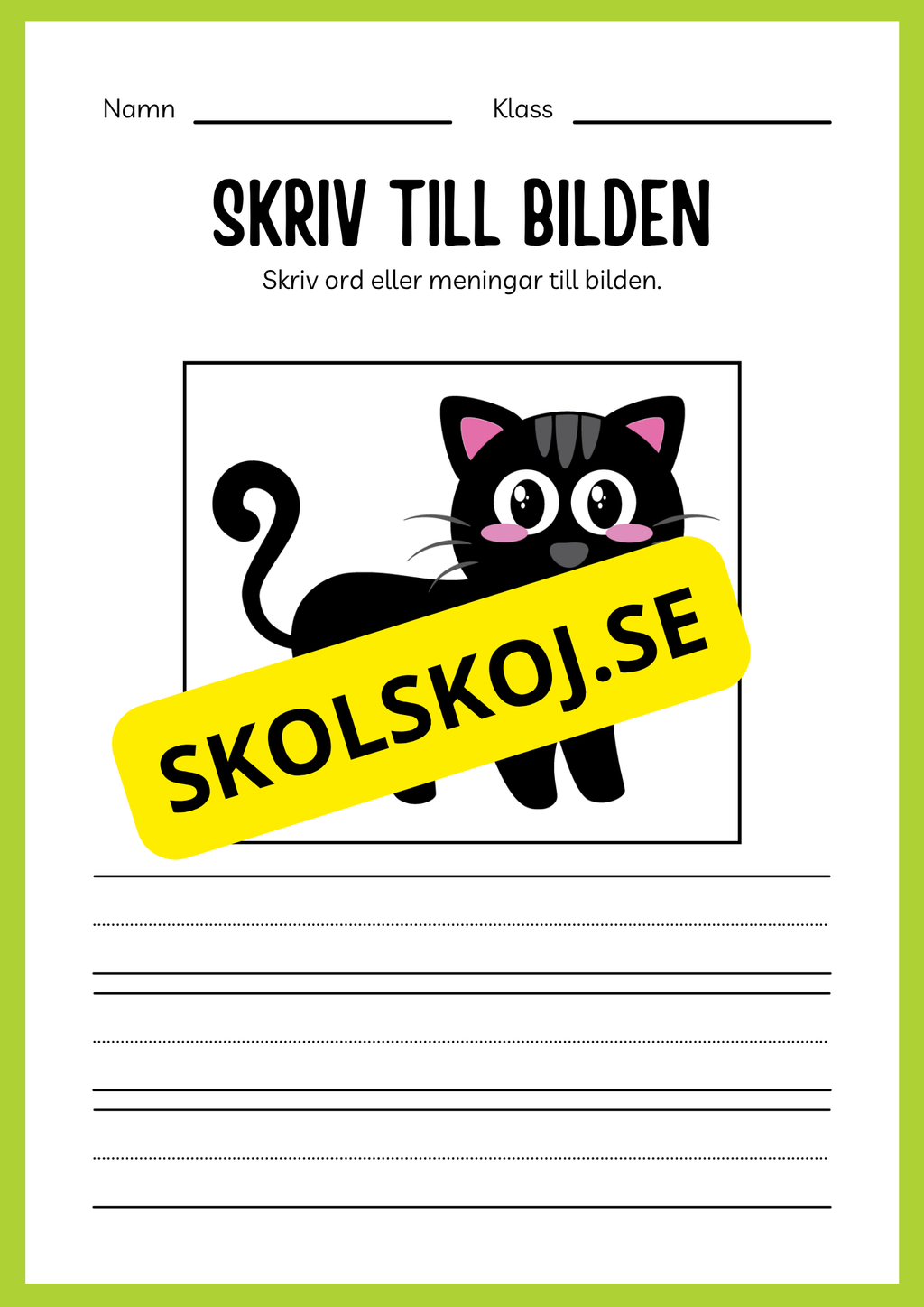 Jag lär mig skriva - Tema djur (33 sidor)