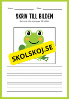 Jag lär mig skriva - Tema djur (33 sidor)