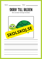 Jag lär mig skriva - Tema djur (33 sidor)