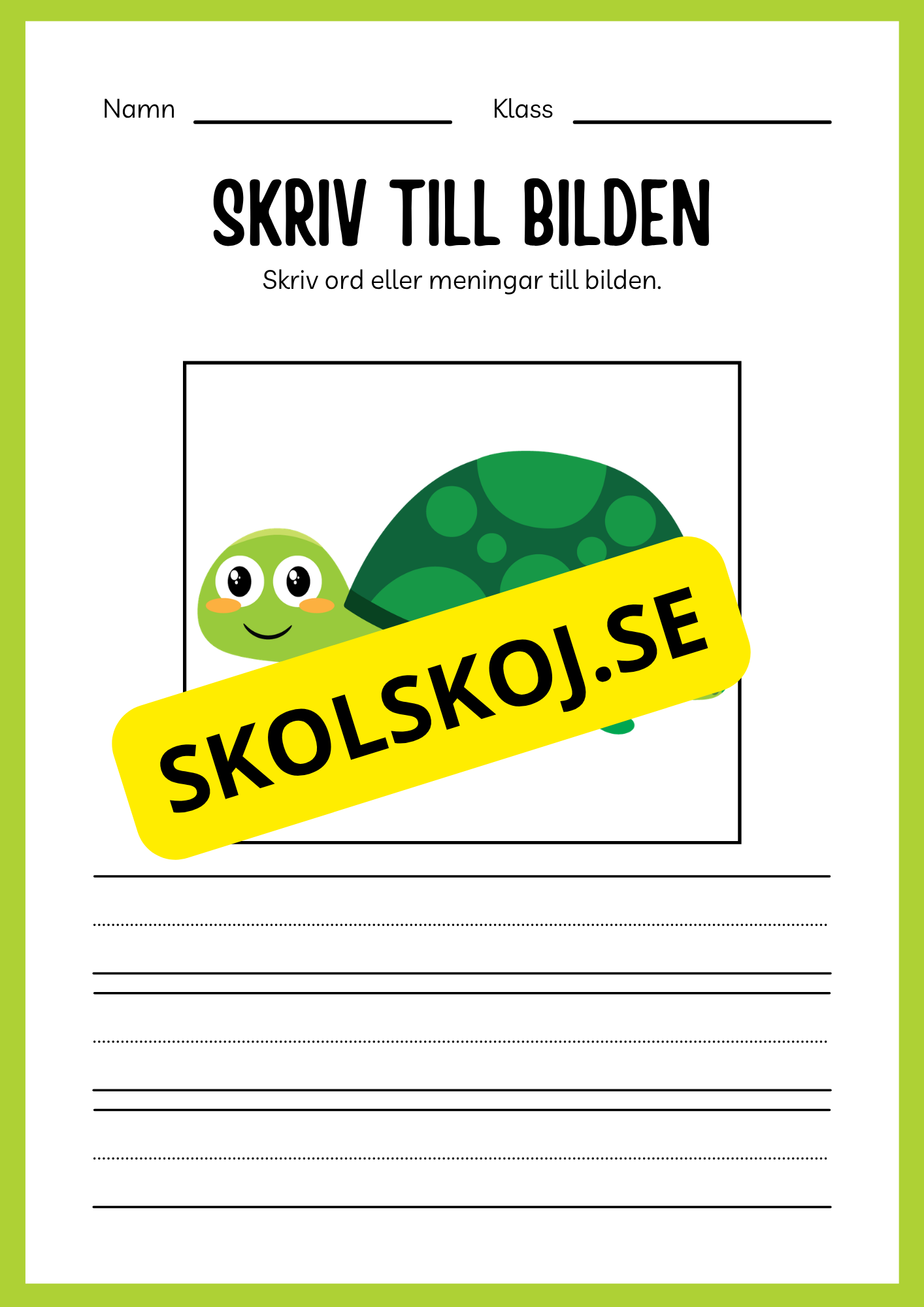Jag lär mig skriva - Tema djur (33 sidor)