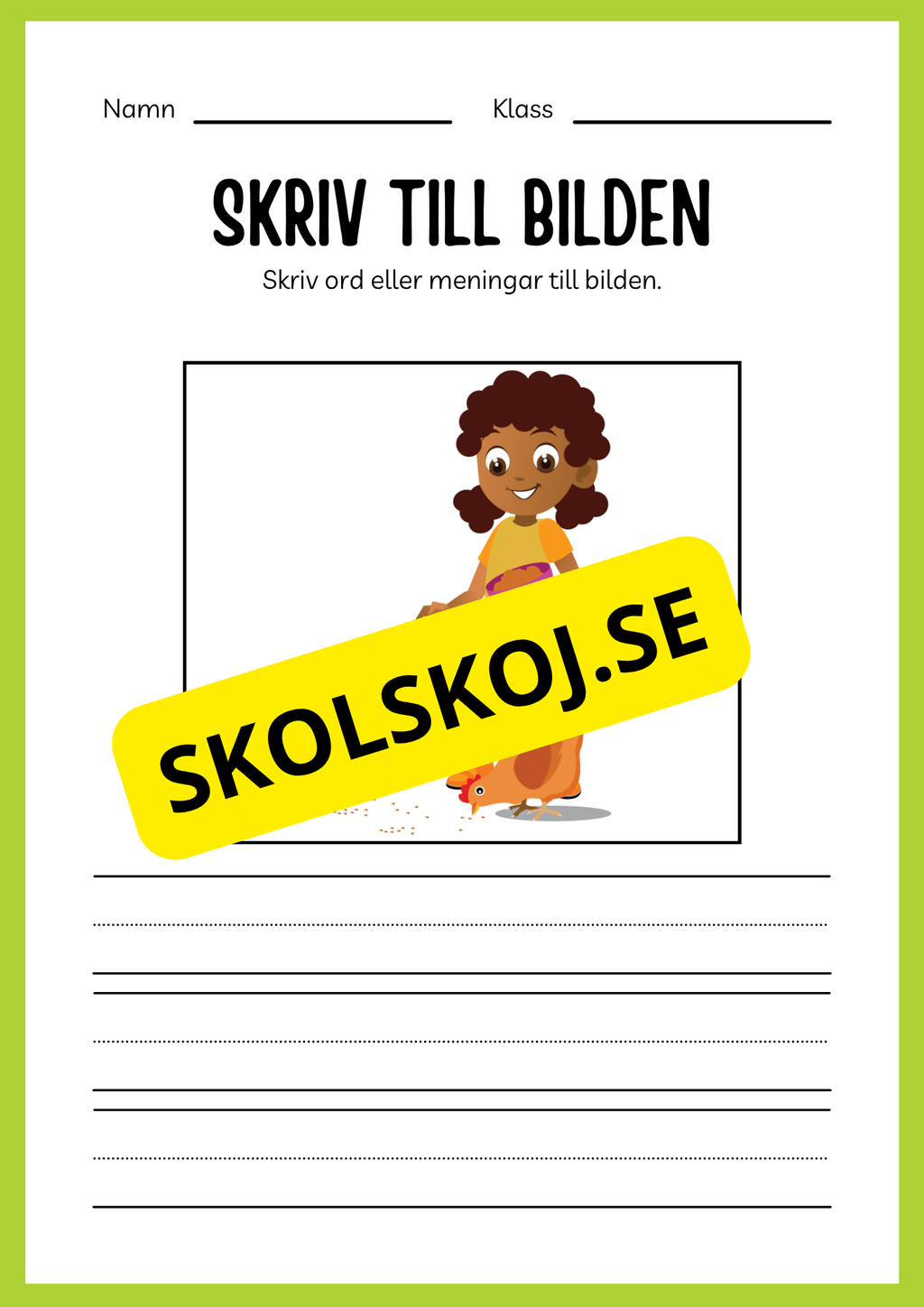 Jag lär mig skriva - Tema djur (33 sidor)