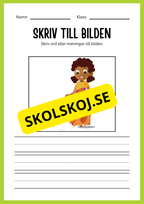 Jag lär mig skriva - Tema djur (33 sidor)