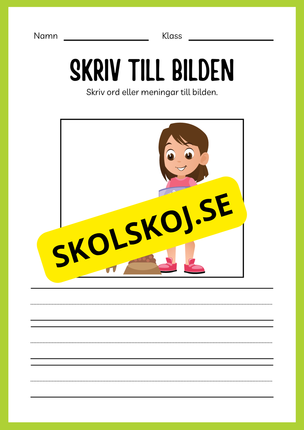 Jag lär mig skriva - Tema djur (33 sidor)
