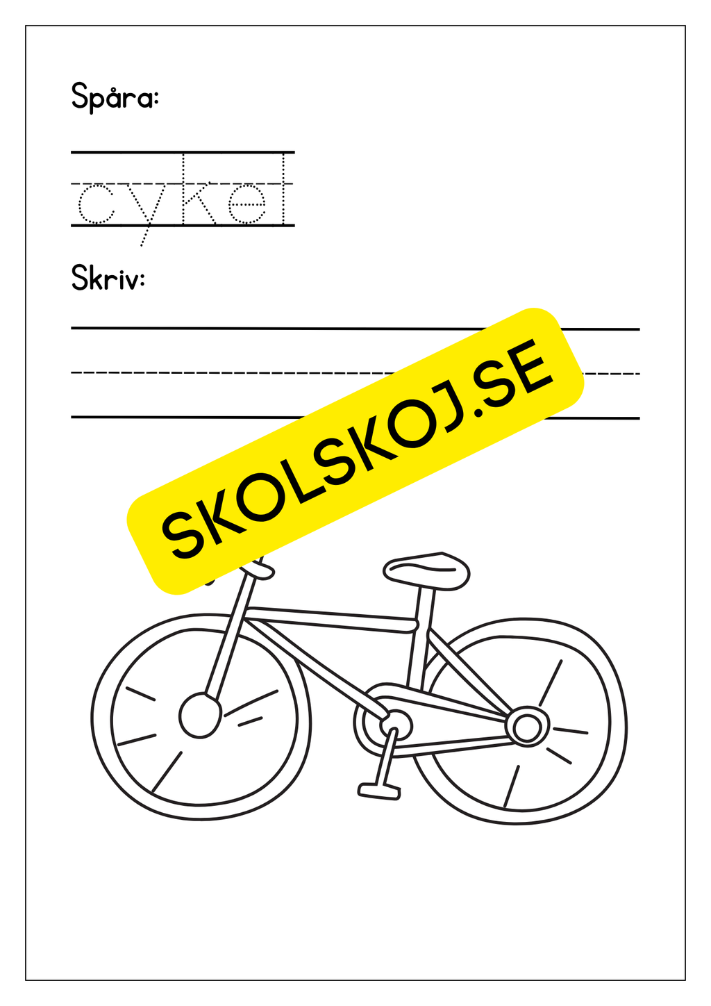 Jag lar mig skriva tema fordon