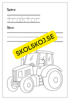 Jag lar mig skriva tema fordon